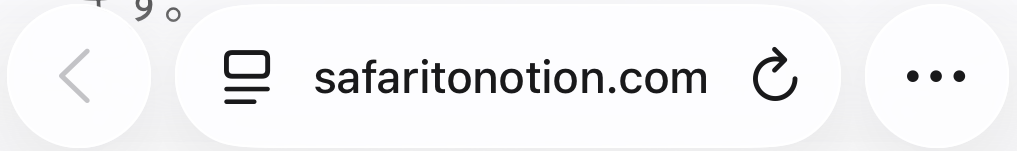 Safariアドレスバーの…ボタン